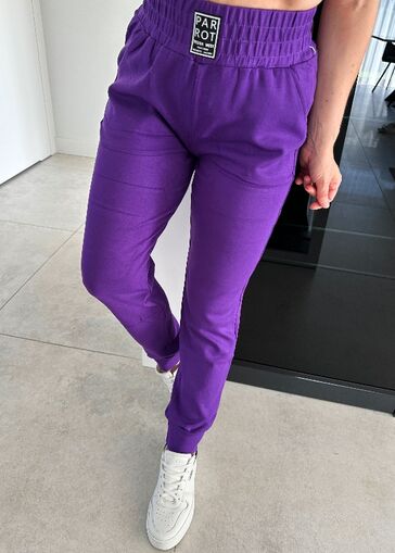 Spodnie PAR ROT z ściągaczem N485 fioletowe