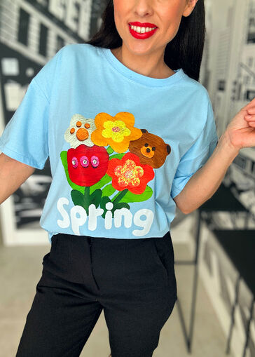 Bluzeczka Spring N574 błękit