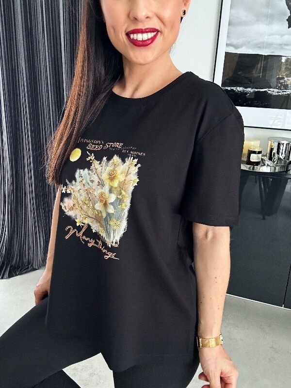 Bluzka Many N654 czarna