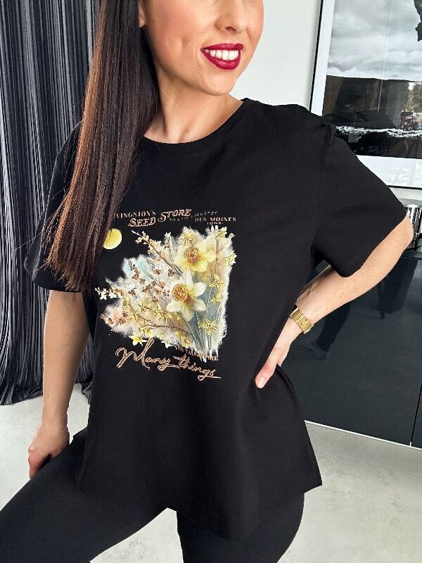 Bluzka Many N654 czarna