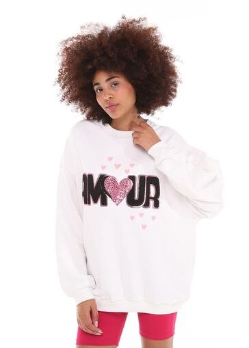 Bluza Amour z cekinami N354