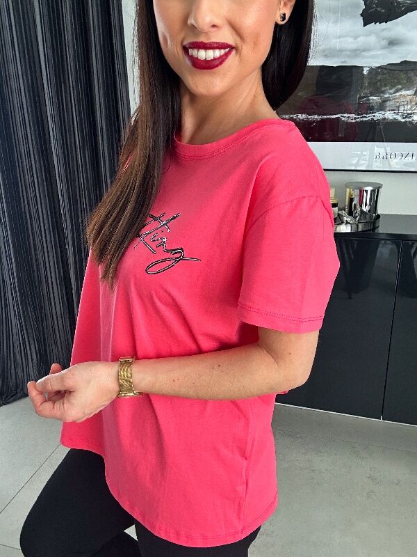 Bluzka chanting N653 koralowa