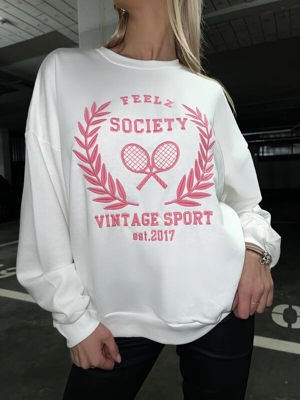 Bluza Society N297 śmietankowa
