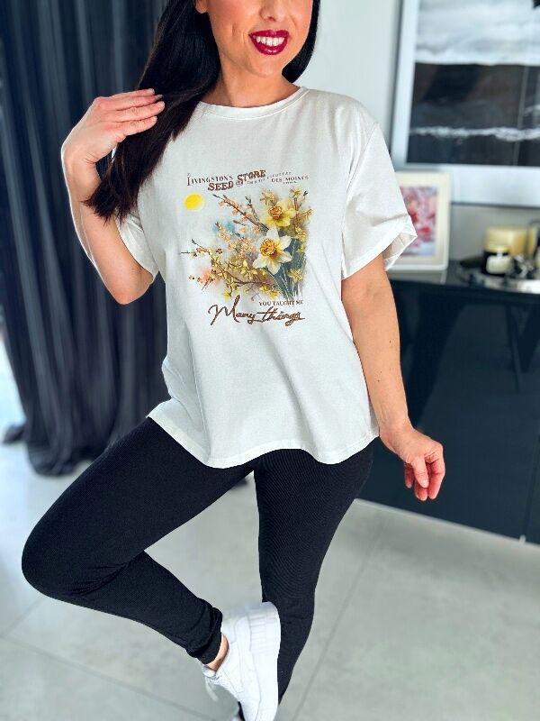 Bluzka Many N682 kremowy