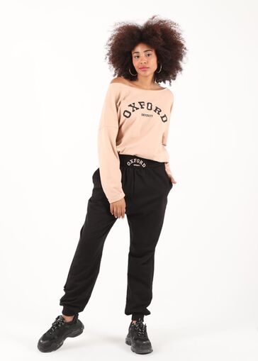 Komplet dresowy OXFORD beżowo czarny N319