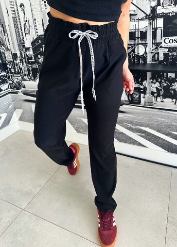 Spodnie Nice z prostą nogawką N710 czarny