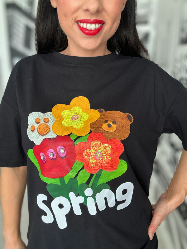 Bluzeczka Spring N609 czarny