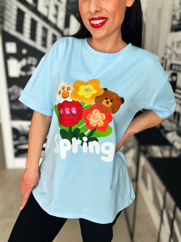 Bluzeczka Spring N575 błękit