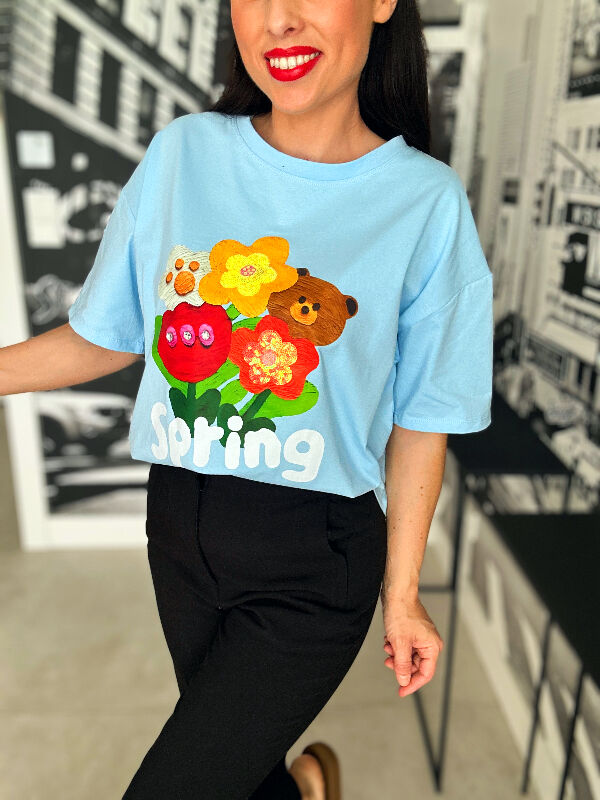 Bluzeczka Spring N575 błękit