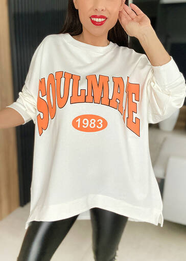 Bluza Soulmate M967 kremowa 