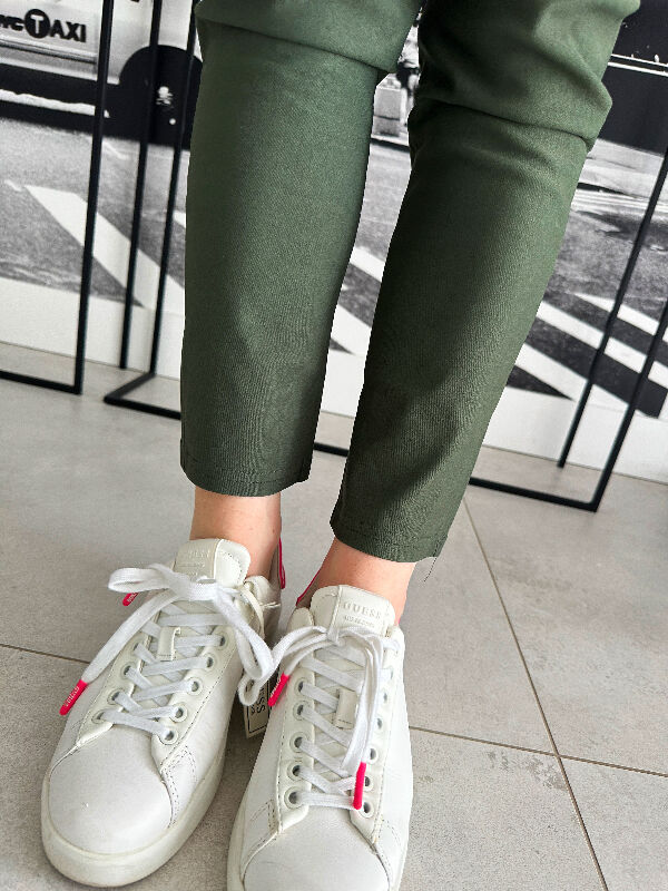 Spodnie Joggery z gumką w pasie N585 khaki