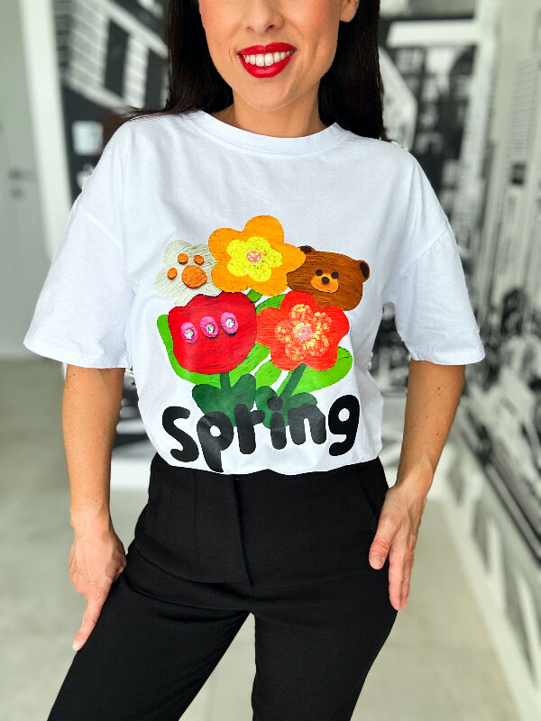 Bluzeczka Spring N613 biały