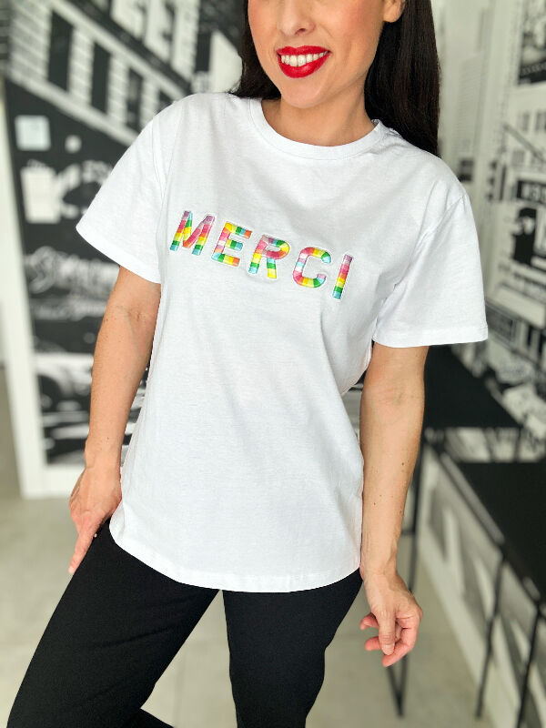 T-SHIRT Mercy N573 biały