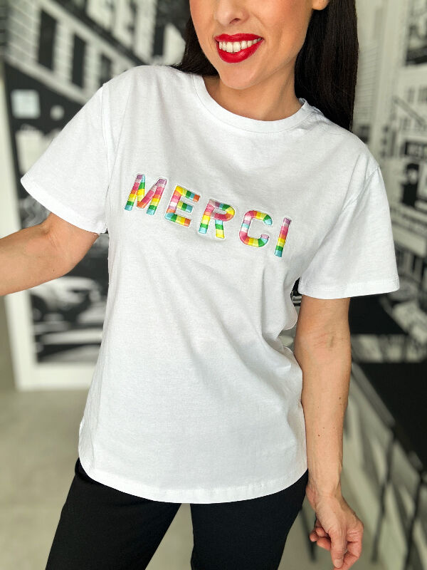 T-SHIRT Mercy N573 biały