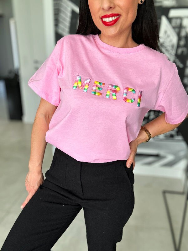 T-SHIRT Mercy N571 różowy