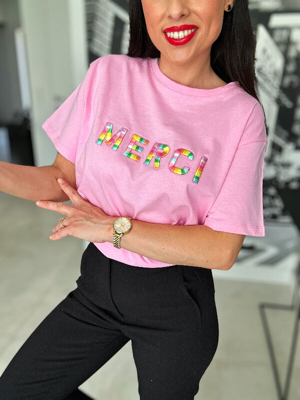 T-SHIRT Mercy N571 różowy
